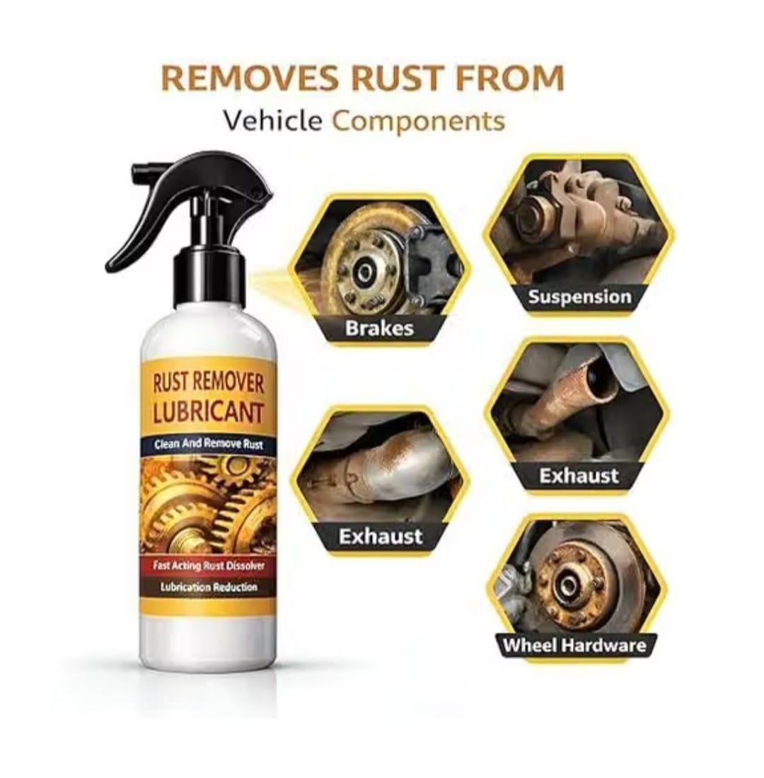 RUST REMOVER Spray for CAR & BIKE , Multi-Purpose Rust Cleaner Spray for Metal Surface, Instant Rust-Off & Protect Formula......🔥 BUY 1 GET 1 FREE! 🔥
