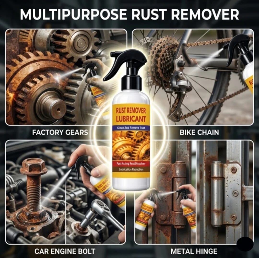 RUST REMOVER Spray for CAR & BIKE , Multi-Purpose Rust Cleaner Spray for Metal Surface, Instant Rust-Off & Protect Formula......🔥 BUY 1 GET 1 FREE! 🔥
